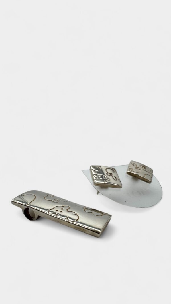 TOUS - SET PENDANT & EARRINGS SILVER - Image 2